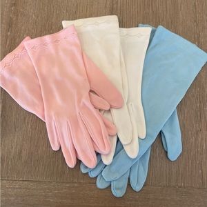 🩵 🩷 🤍 Vintage 60s gloves